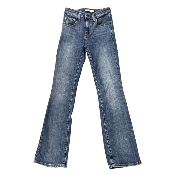 Levi's 725 Women’s High Rise Bootcut Jeans Size 25 x 28 inseam Blue - Picture 1 of 12